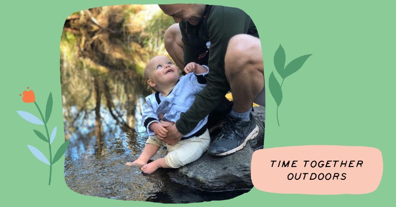 To help your children flourish you should spend time together outdoors